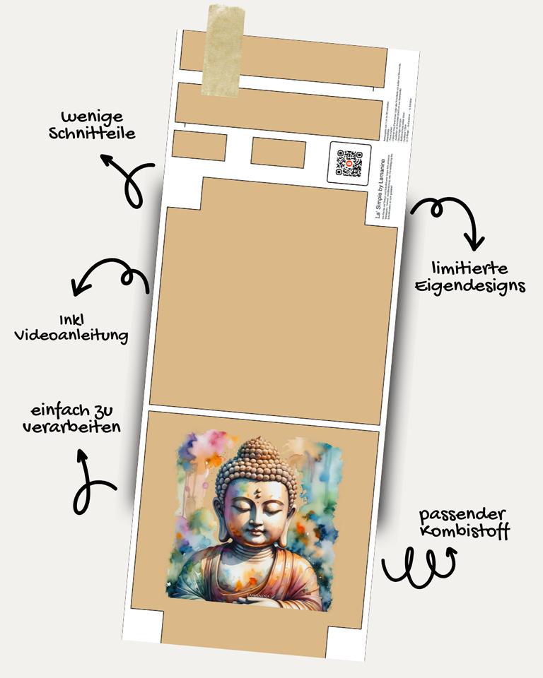 La'Simple Taschenschnittmuste die Buddha