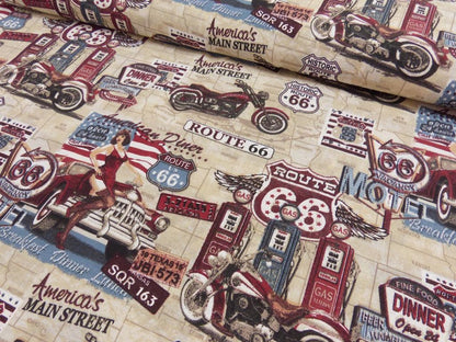 Dekostoffe Route 66