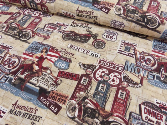 Dekostoffe Route 66