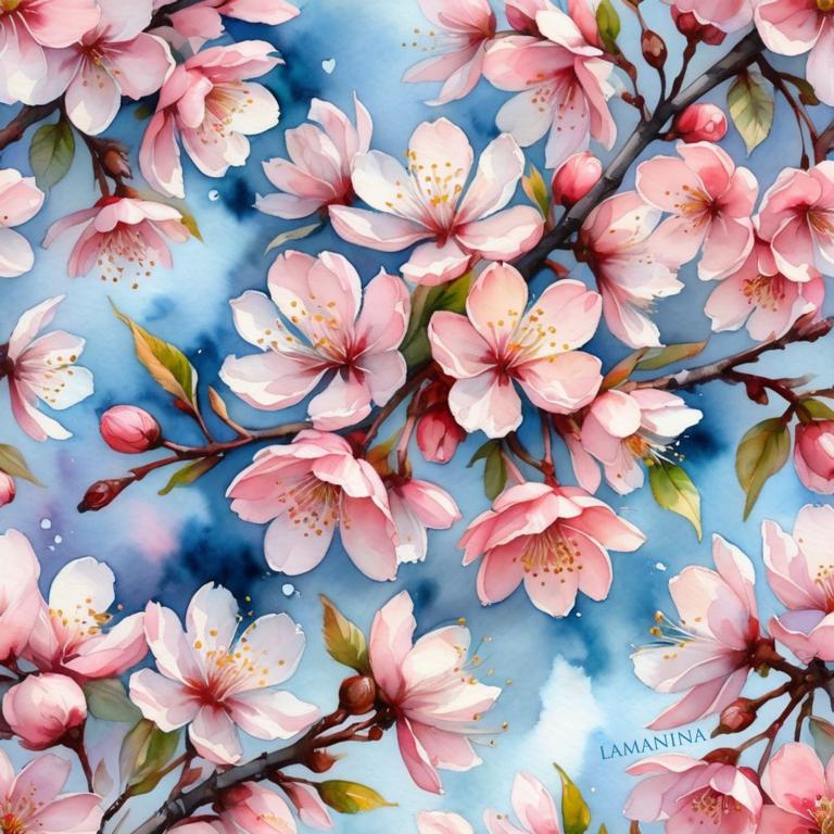 Kirschblüte by Lamanina Kunstleder