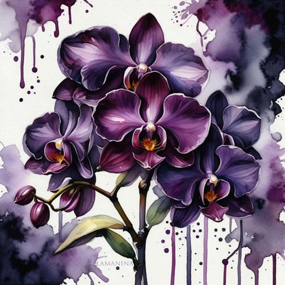 Orchide by Lamanina Kunstleder