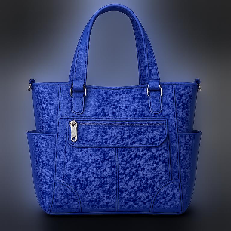 Lederimitat Royalblau