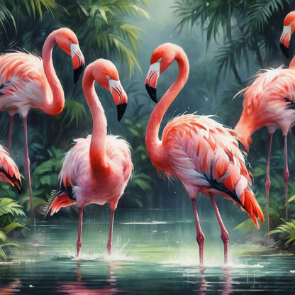 Flamingo by Lamanina Kunstleder