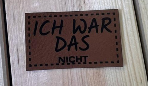 Label Ich wars NICHT