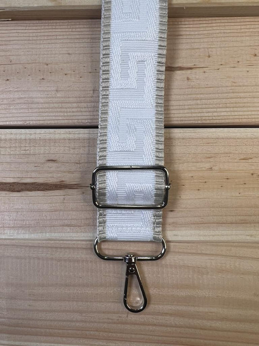 Taschengurt Beige/Weiß