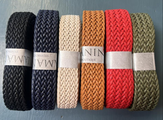 Gurtband Geflochten 3,2 cm verschiedene Farben