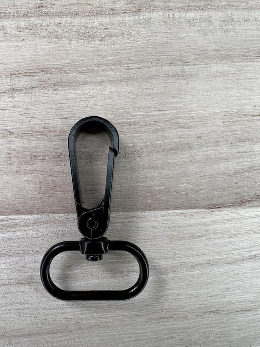Karabiner Schwarz 25/38mm