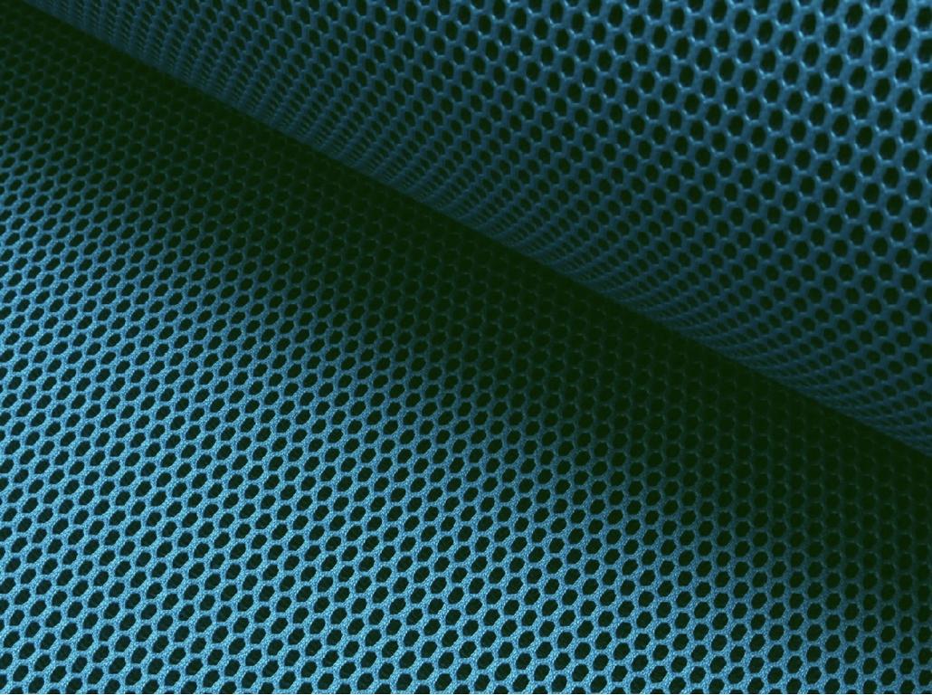 Mesh 3D Netz Türkis