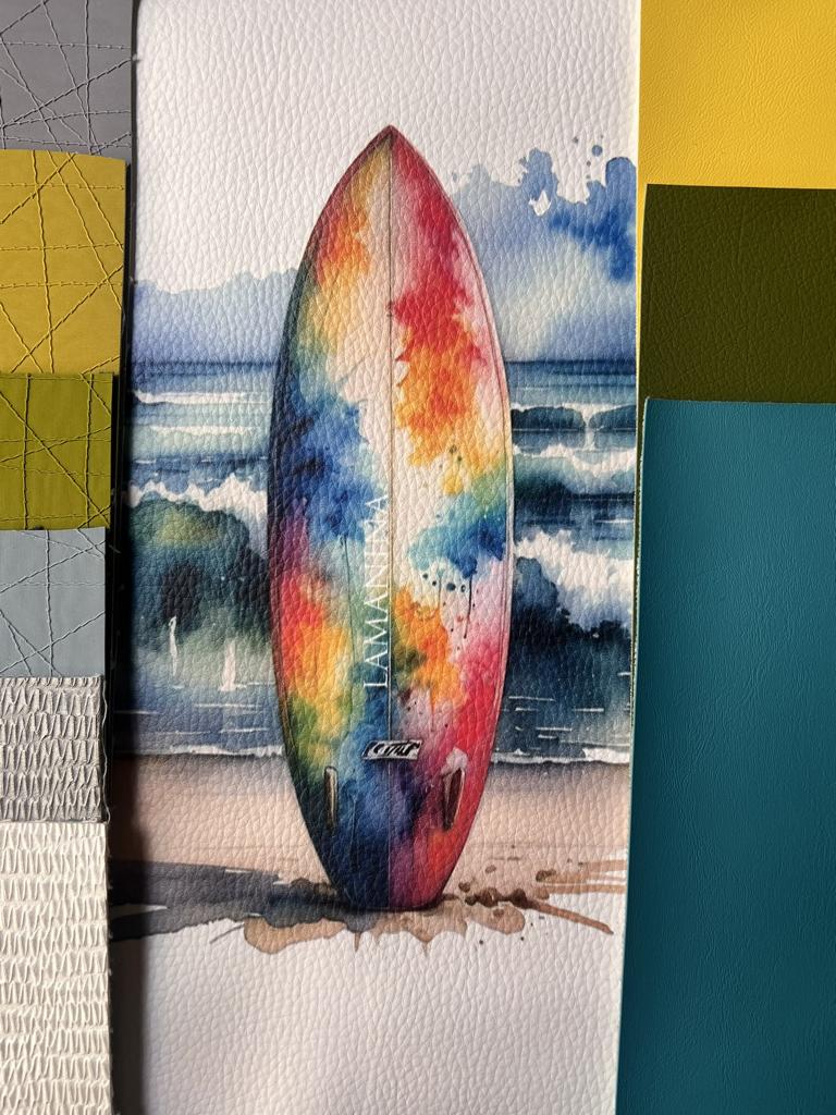 Kunstleder Surfboard