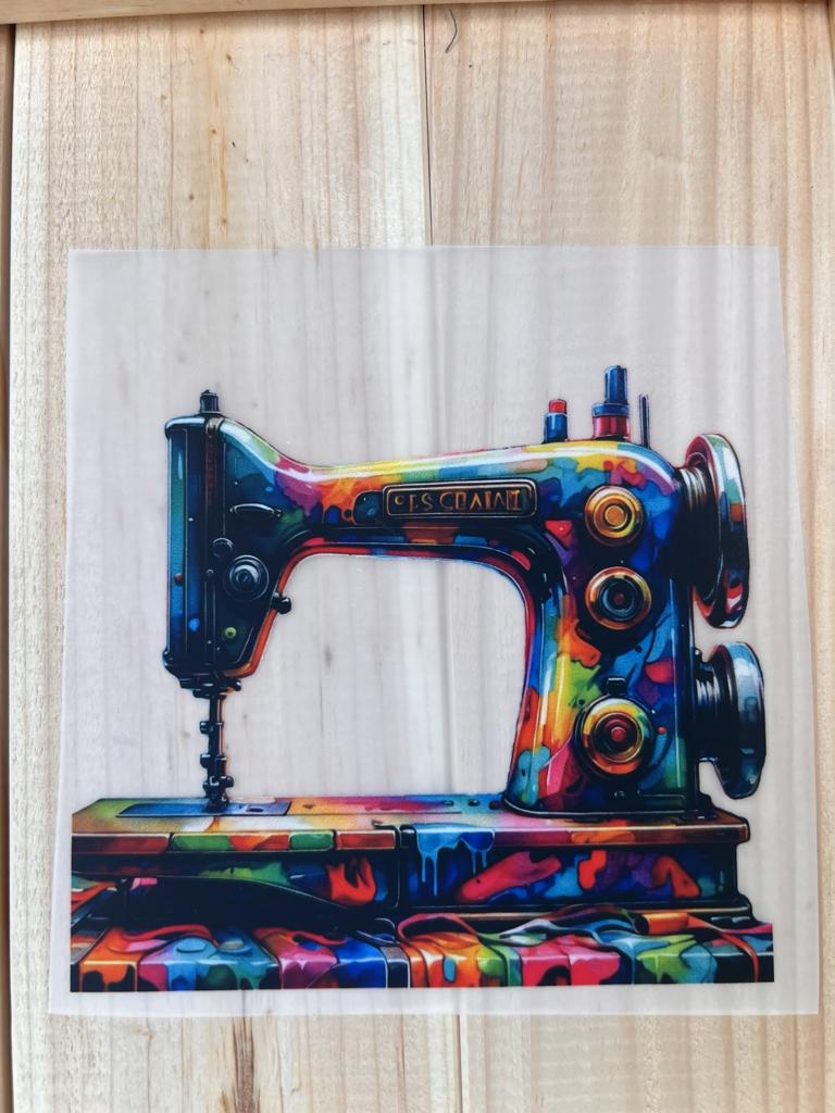 Bügelbild Nähmaschine