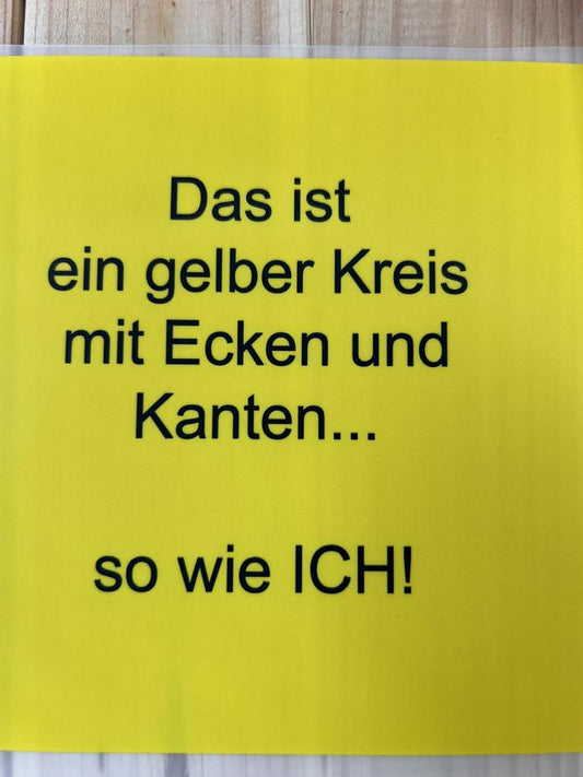 Bügelbild Spruch Ecken