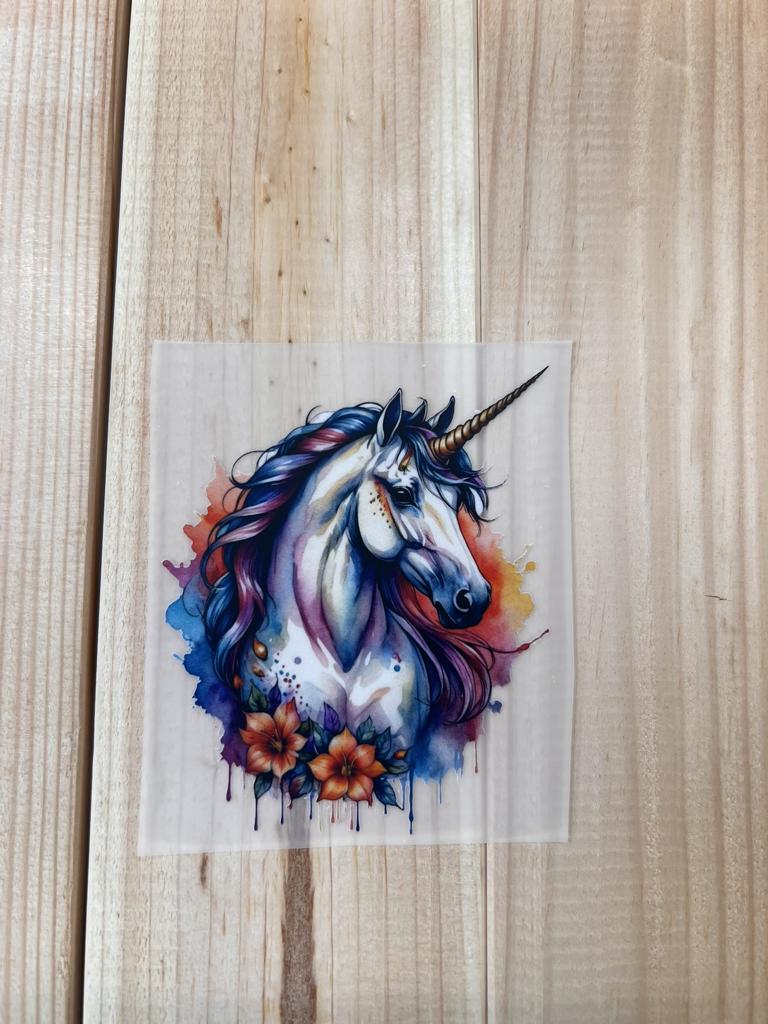 Bügelbild Einhorn Kopf