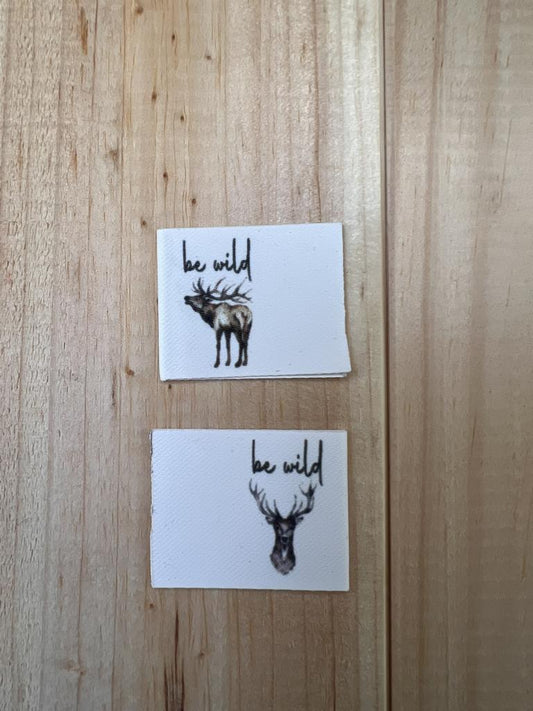 Label Baumwolle Hirsch