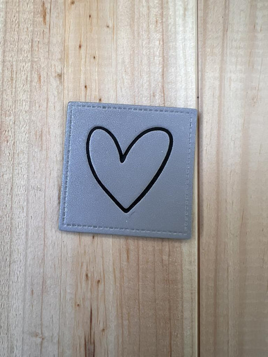 Label Reflektierend Herz