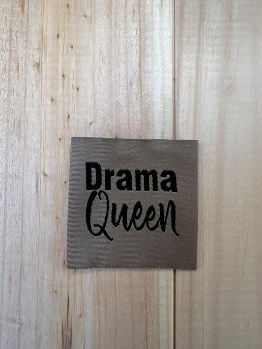 Label Baumwolle Drama Queen