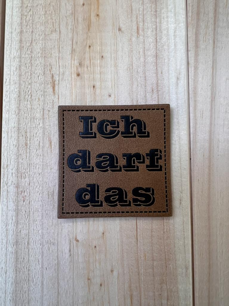 Label ich darf das