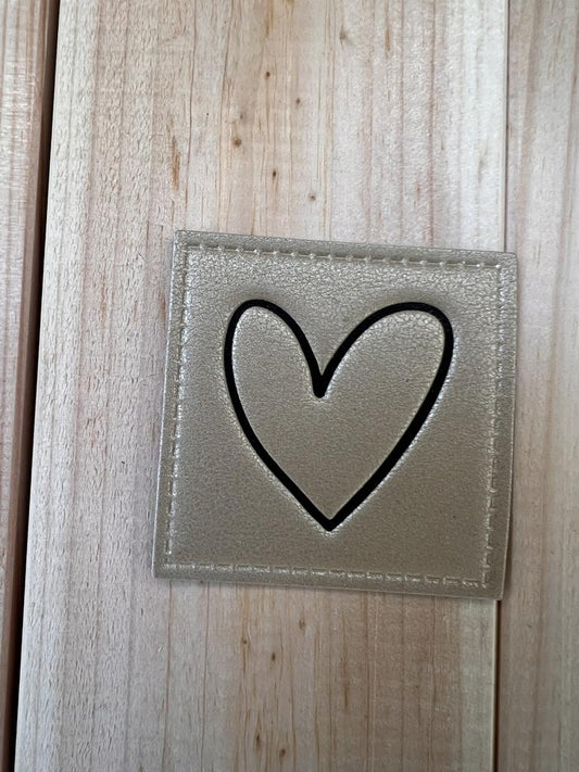 Label Herz Gold