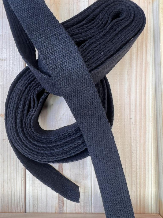 Gurtband Schwarz 25mm breit