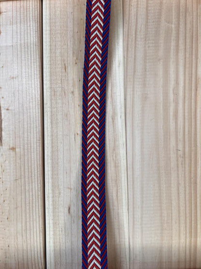 Gurtband Rot Blau Beige 20mm breit