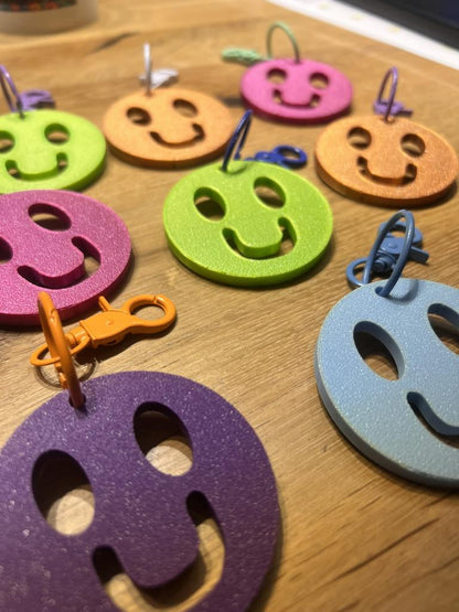 Taschenanhänger Smiley