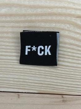 Label Baumwolle F*uck
