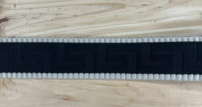 Gurtband Schwarz/Beige 38mm breit