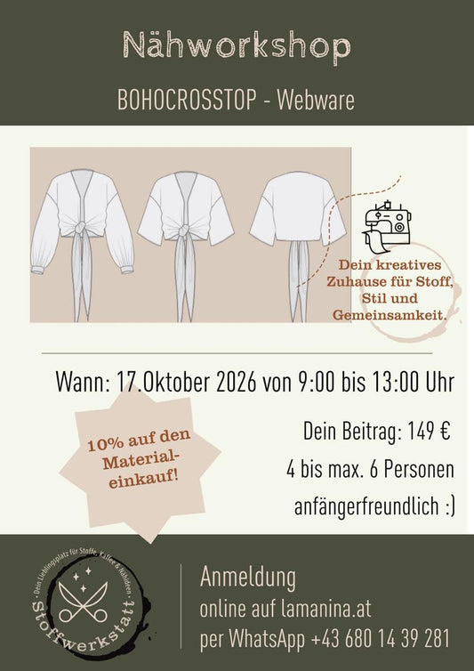 Workshop Boho Crosstop