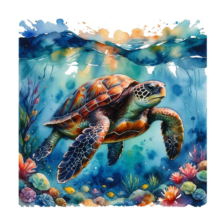 Schildkröte by Lamanina Kunstleder