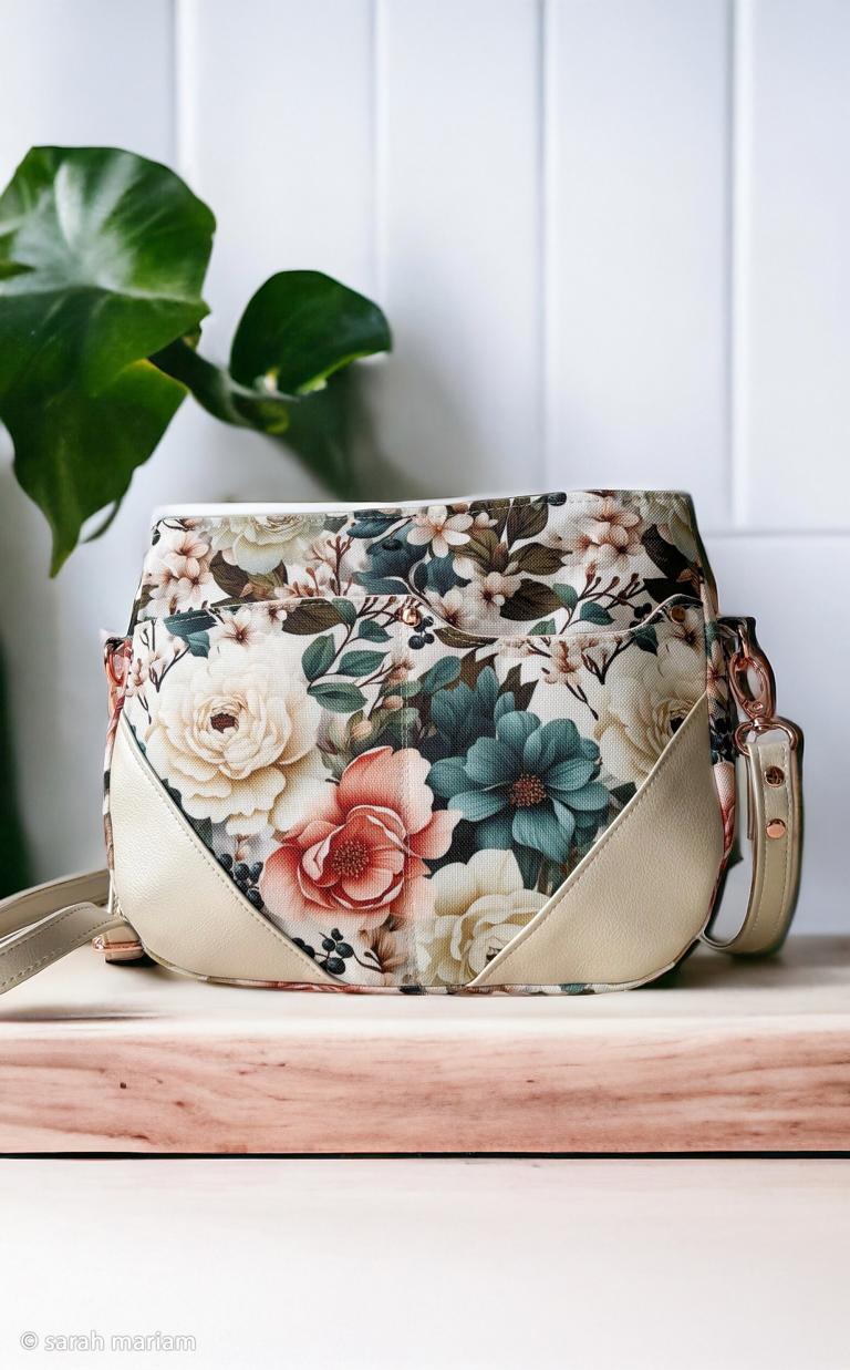 Dekostoff Beschichtet Blumen Türkis