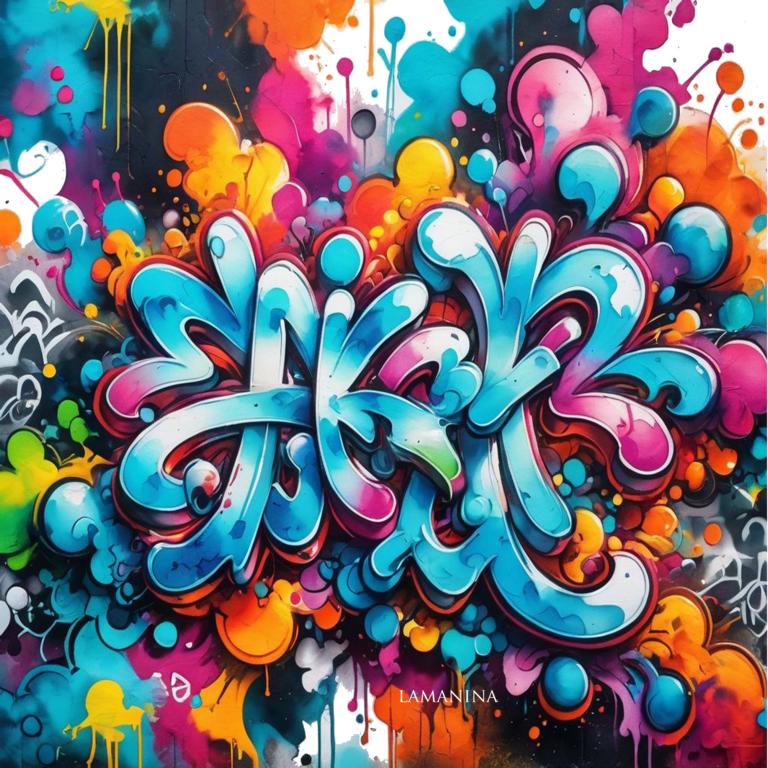 Kunstleder Graffiti