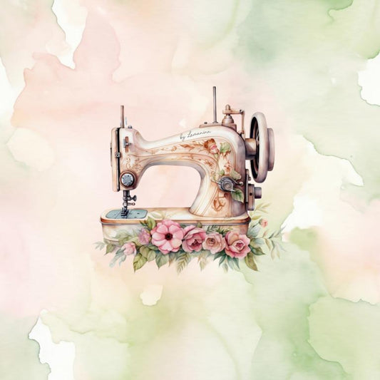 Kunstleder Nähmaschine Grün by Lamanina