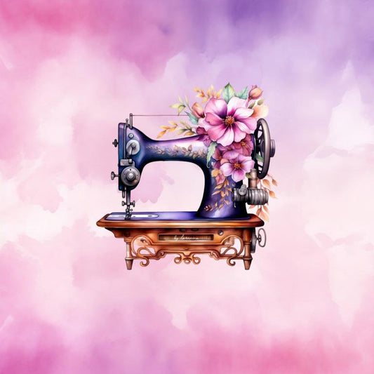 Kunstleder Nähmaschine Pink by Lamanina